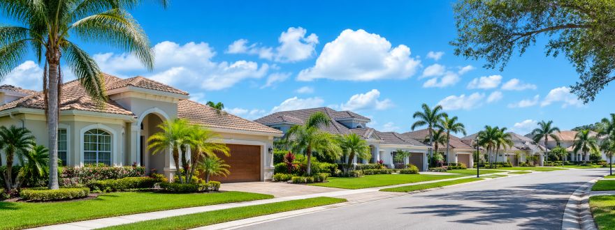 A nice Miami neighborhood with home insurance quotes in miami and kendall provided by American US Insurance