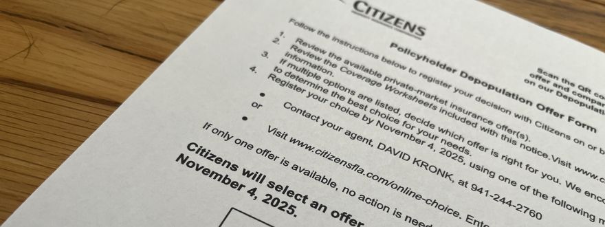 Photo of a Citizens Dpopulation letter with all pivate information censored.