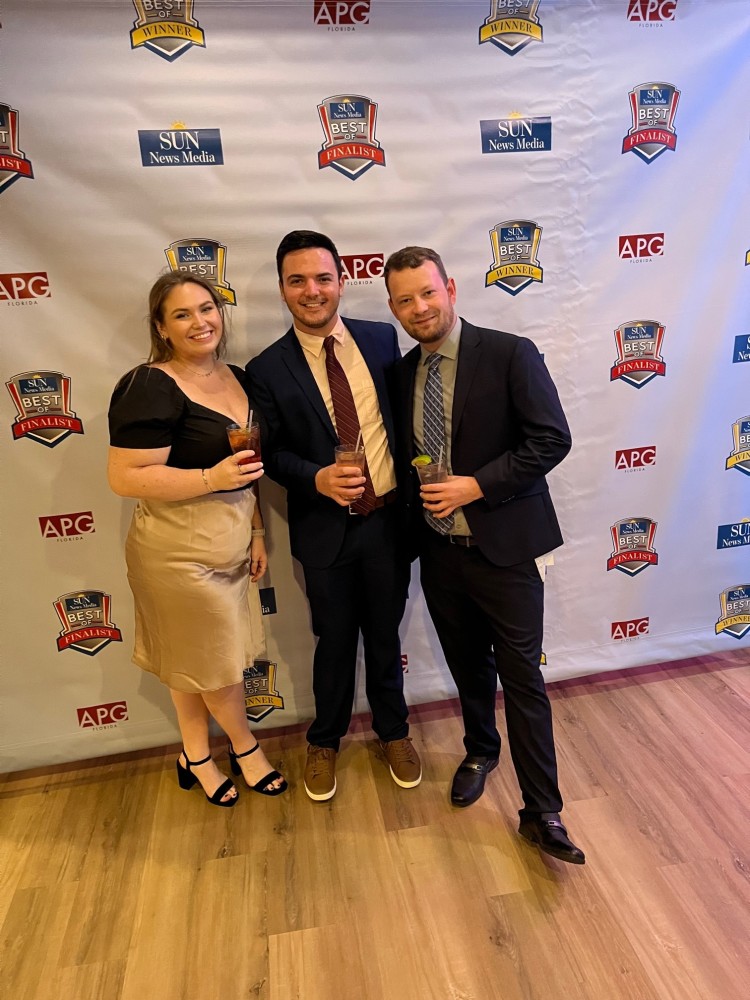 Evolve Insurance Staff Photo at Best of Venice 2022 Awards Banquet