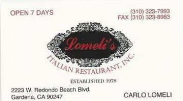 Lomeli's Italian Restaurant