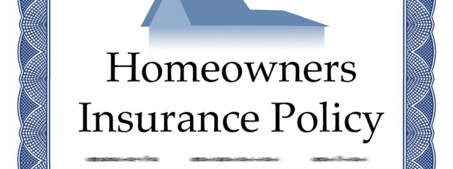 Homeowners insurance policy and declaration page
