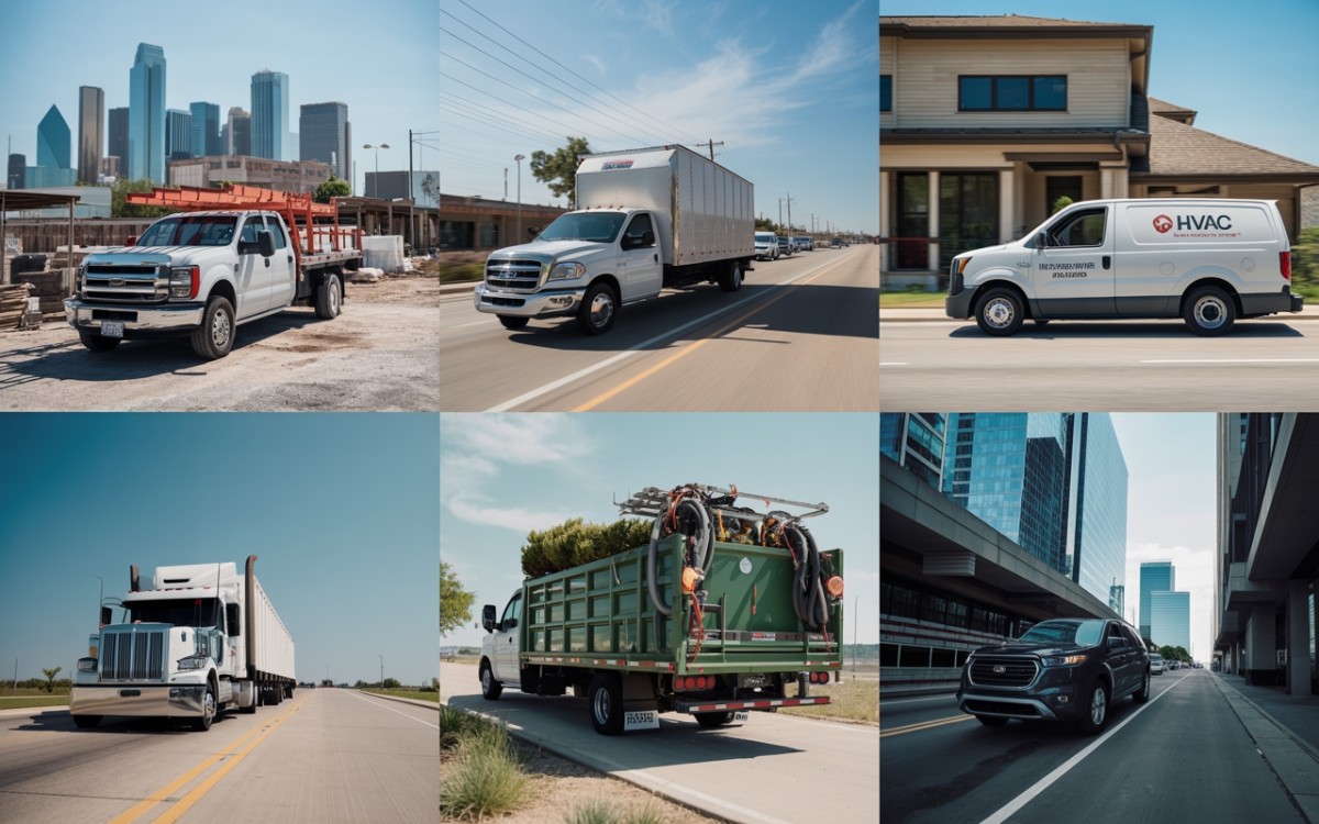 Dallas businesses that need commercial auto insurance - contractors, delivery, trucks, service vehicles