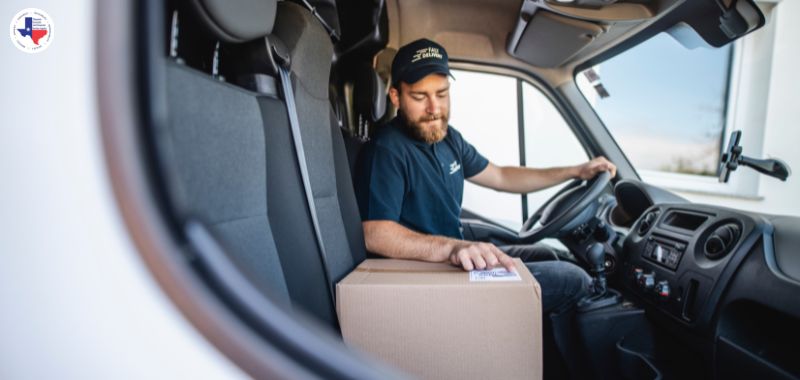 A delivery driver with commercial auto coverage in dallas Tx