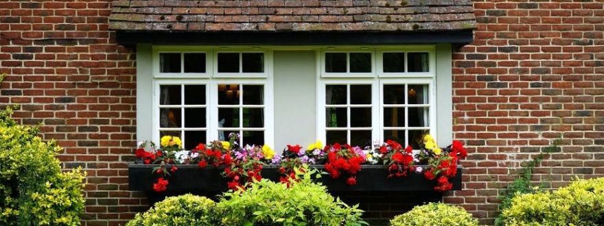 brick house window