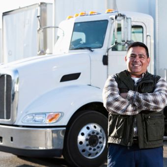 two Commercial Trucks Insured by Thumann Insurance